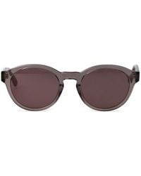 Calvin Klein - Round-Frame Logo-Plaque Sunglasses - Lyst
