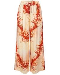 F.R.S For Restless Sleepers - Coral-Print Drawstring Trousers - Lyst