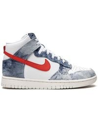 Nike - Dunk High "Washed Denim" Sneakers - Lyst