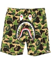 A Bathing Ape - Graphic-Printed Shorts - Lyst