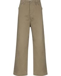 Chimala Herringbone-pattern Wide-leg Pants - Green