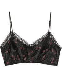 Simone Rocha - Floral-Lace Crop Top - Lyst