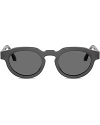 Giorgio Armani - Round-Frame Sunglasses - Lyst