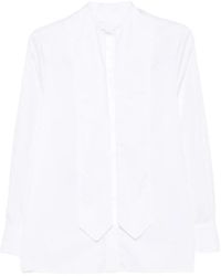 Dondup - Tie-Detail Long-Sleeve Shirt - Lyst