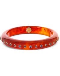 Mark Davis - 18K Yelow Garnet And Amethyst Bangle - Lyst