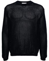 Lardini - Open-Knit Cotton Jumper - Lyst