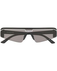 Balenciaga - Ski Rectangular-frame Sunglasses - Lyst
