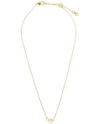 Kate Spade - Glass-Pendant Chain Necklace - Lyst