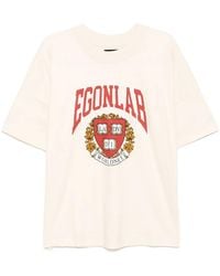 Egonlab - Logo-Print Cotton T-Shirt - Lyst