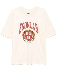 Egonlab - Logo-Print Cotton T-Shirt - Lyst