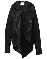 Yehuafan - Panelled Leather Jacket - Lyst
