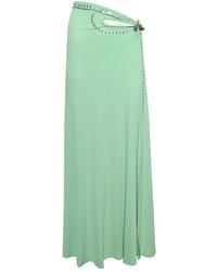 Rabanne - Cut-Out Eyelet-Embellished Skirt - Lyst