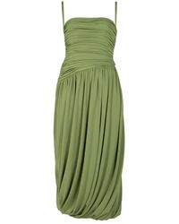 Cinq À Sept - Rosine Ruched Midi Dress - Lyst