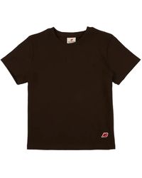 New Balance - Logo-Patch T-Shirt - Lyst