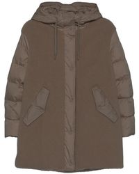 Herno - Hooded Panelled Coat - Lyst