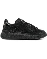 Philipp Plein - Crystal-Embellished Low-Top Sneakers - Lyst