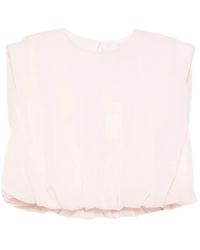 CFCL - Haut Crop À Design Drapé - Lyst