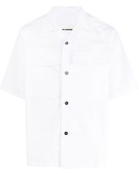 Jil Sander - Flap-pocket Cotton Shirt - Lyst