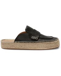 JW Anderson - Espadrille Leather Mules - Lyst