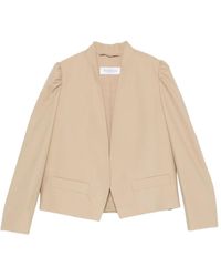 Max Mara - Phebe Jack Met Pofmouwen En Open Voorkant - Lyst
