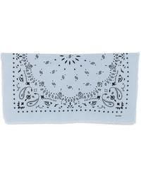 Kujten - Paisley-Print Frayed-Edge Scarf - Lyst