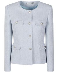 Tagliatore - Chaqueta Vaquera Con Botones - Lyst