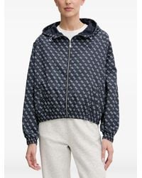Guess - Monogram-Print Hooded Jacket - Lyst