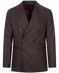 Montecore - Double-Breasted Peak-Lapel Blazer - Lyst