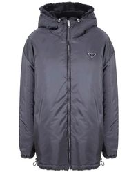 Prada - Hooded Reversible Jacket - Lyst