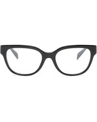 Versace - Greca-Detailing Round-Frame Glasses - Lyst