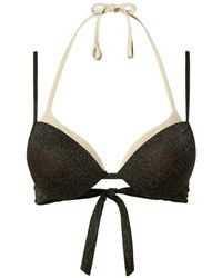 Twinset - Haut De Bikini Push-Up À Effet Métallisé - Lyst
