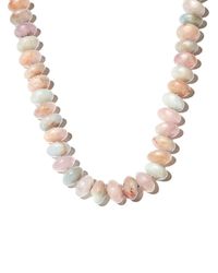 JIA JIA - 14kt Yellow Gold Morganite Beaded Necklace - Lyst