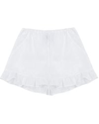 Sleeper - Pantalones cortos con dobladillo de volantes - Lyst