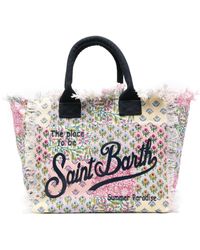 Mc2 Saint Barth - Vanity Floral-print Beach Bag - Lyst
