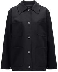 Theory - Spread-Collar Shirt Jacket - Lyst