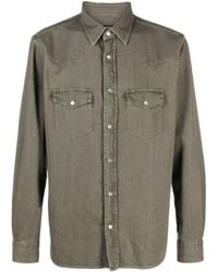 Tom Ford - Pointed-collar Press-stud Denim Shirt - Lyst