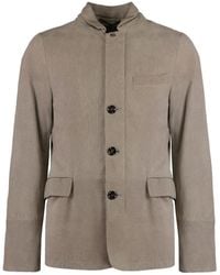 Moorer - Flap-Pocket Leather Jacket - Lyst