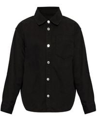 Ami Paris - Logo-Embroidered Denim Shirt - Lyst