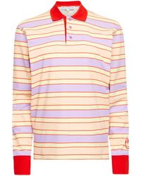 JW Anderson - Striped Polo Top - Lyst