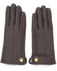 Gianni Chiarini - Logo-Rivet Leather Gloves - Lyst