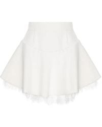 Hamza - Swan V2 Rok Met Kanten Afwerking - Lyst