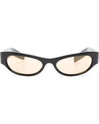 Gucci - Logo-Engraved Oval-Frame Sunglasses - Lyst