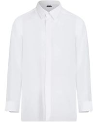 Tom Ford - Silk Concealed-Placket Shirt - Lyst