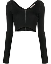 Marni - Top Corto Con Scollo A V - Lyst