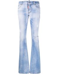 DSquared² - Distressed Flared Jeans - Lyst