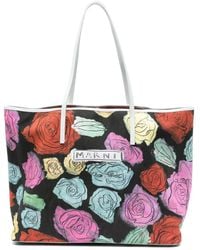 Marni - Shopper Bag With Floral Motif - Lyst