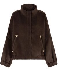 Giorgio Armani - High-Neck Jacket - Lyst