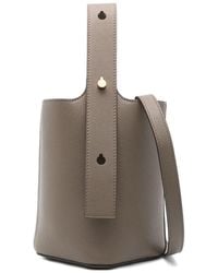 Loewe - Pebble Mini Leather Bucket Bag - Lyst