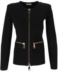 Elisabetta Franchi - Zipped Cardigan - Lyst