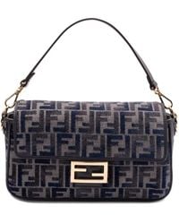 Fendi - Chenille-Tasche mit FF-Monogramm - Lyst